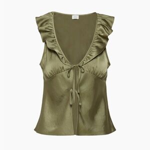 Aritzia Wilfred Tonka Blouse in Bosana Green Size S